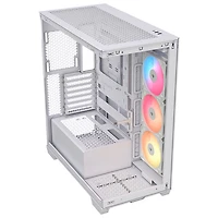 Tour d'ordinateur intermédiaire ATX 3500X RS-R ARGB de Corsair - Blanc