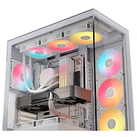 Tour d'ordinateur intermédiaire ATX 3500X RS-R ARGB de Corsair - Blanc