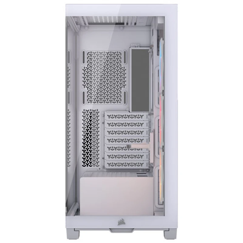 Tour d'ordinateur intermédiaire ATX 3500X RS-R ARGB de Corsair - Blanc