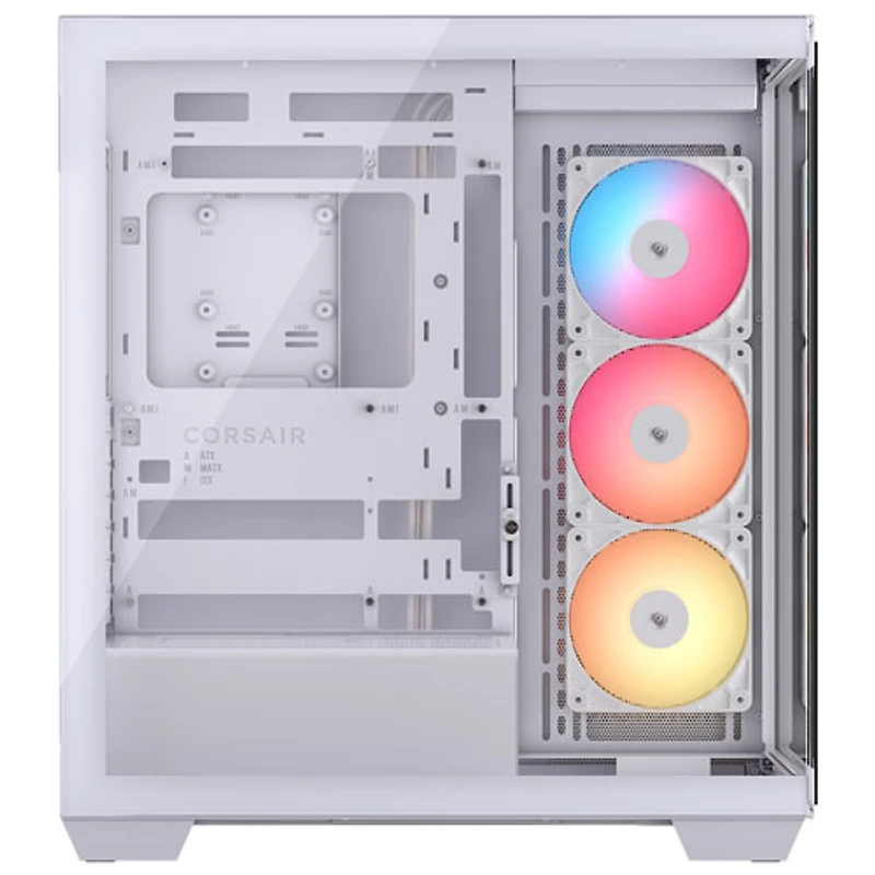 Tour d'ordinateur intermédiaire ATX 3500X RS-R ARGB de Corsair - Blanc