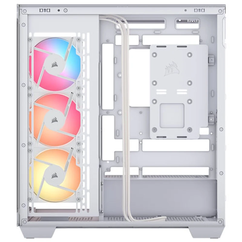 Tour d'ordinateur intermédiaire ATX 3500X RS-R ARGB de Corsair - Blanc