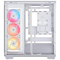 Tour d'ordinateur intermédiaire ATX 3500X RS-R ARGB de Corsair - Blanc
