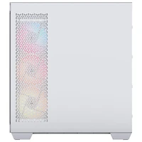 Tour d'ordinateur intermédiaire ATX 3500X RS-R ARGB de Corsair - Blanc