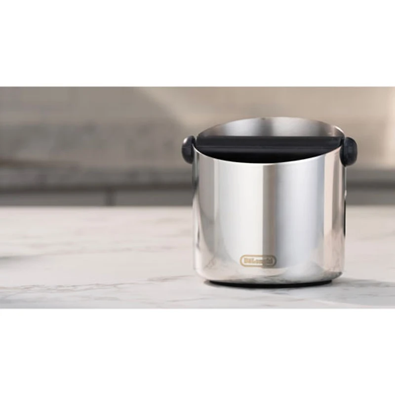 De'Longhi Easy-Clean Knock Box - Stainless Steel