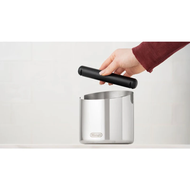 De'Longhi Easy-Clean Knock Box - Stainless Steel