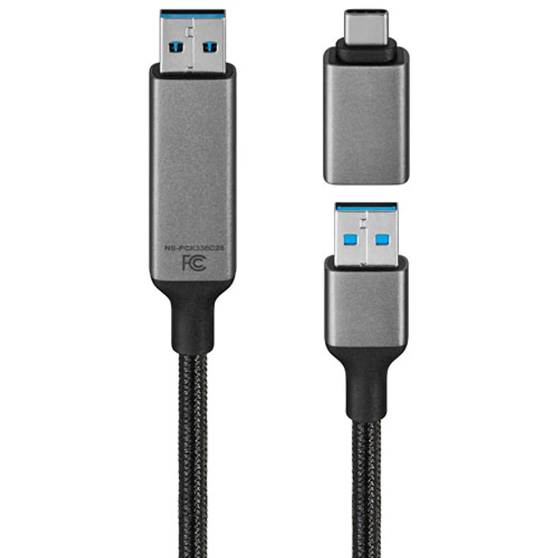 Câble USB-A de 1,83m (6 pi) avec adaptateur USB-C d'Insignia (NS-PCK336C26-C) - Exclusivité Best Buy