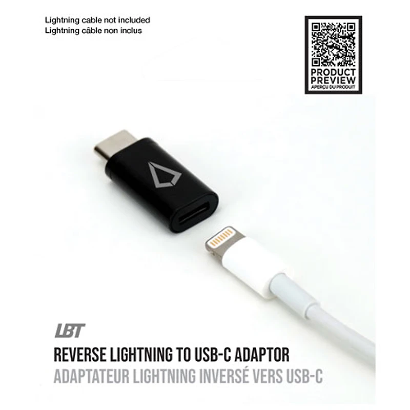 Adaptateur USB-C à Lightning de LBT (LBTLCADP)