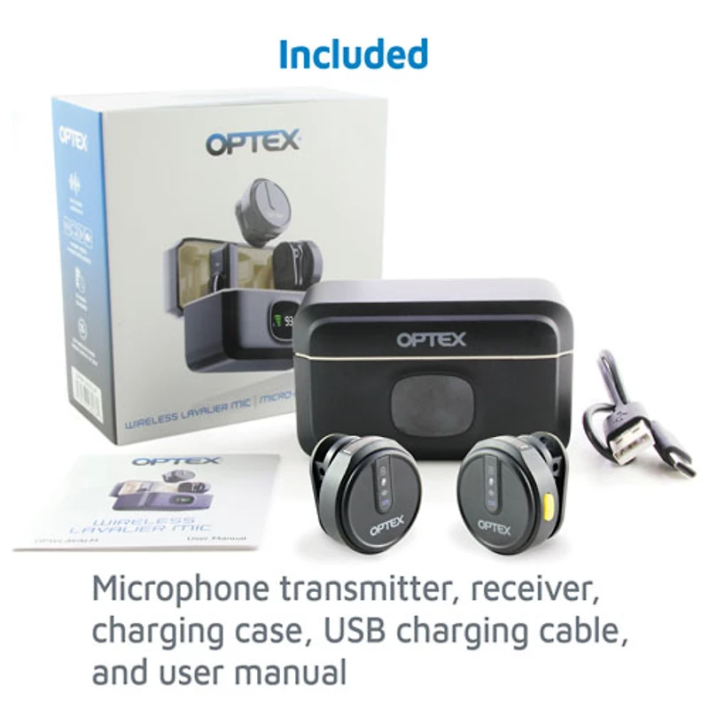 Optex Wireless Lavalier Hi-Fi Audio Microphone (OPWLAVALM) - Only at Best Buy