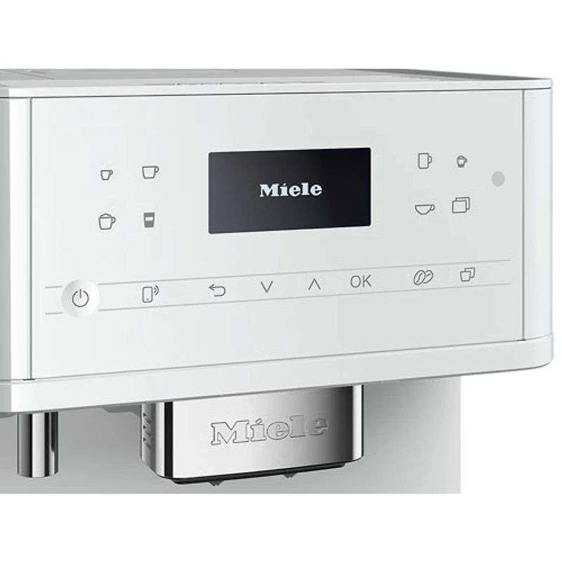 Miele CM 6160 Milk Perfection Countertop Coffee and Espresso Machine – Lotus White