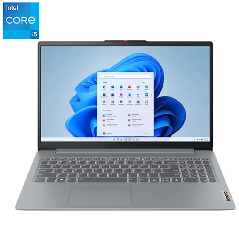 Portable 15,6 po IdeaPad Slim 3i de Lenovo - Gris arctique (Core i5-1335U d'Intel/RAM 16 Go/SSD 512 Go/Windows 11)