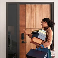 eufy FamiLock E35 Palm-Vein Keyless Entry Wi-Fi Smart Lock with Keypad & Key - Black