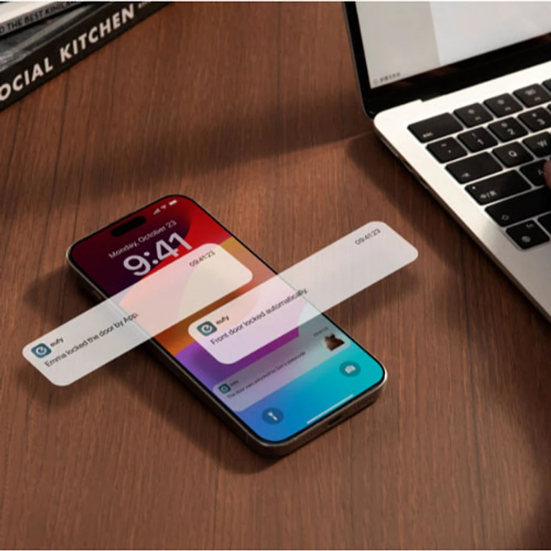 eufy FamiLock E35 Palm-Vein Keyless Entry Wi-Fi Smart Lock with Keypad & Key - Black