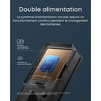 eufy FamiLock E35 Palm-Vein Keyless Entry Wi-Fi Smart Lock with Keypad & Key - Black