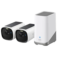 eufy eufyCam E40 Wire-Free 1440p Outdoor Security Camera (2-Pack) with HomeBase S380