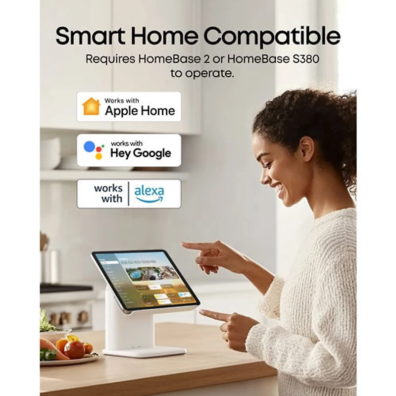 Caméra de surveillance sans fil d'extérieur 2K eufyCam E40 d'eufy (ensemble de 2) avec station HomeBase