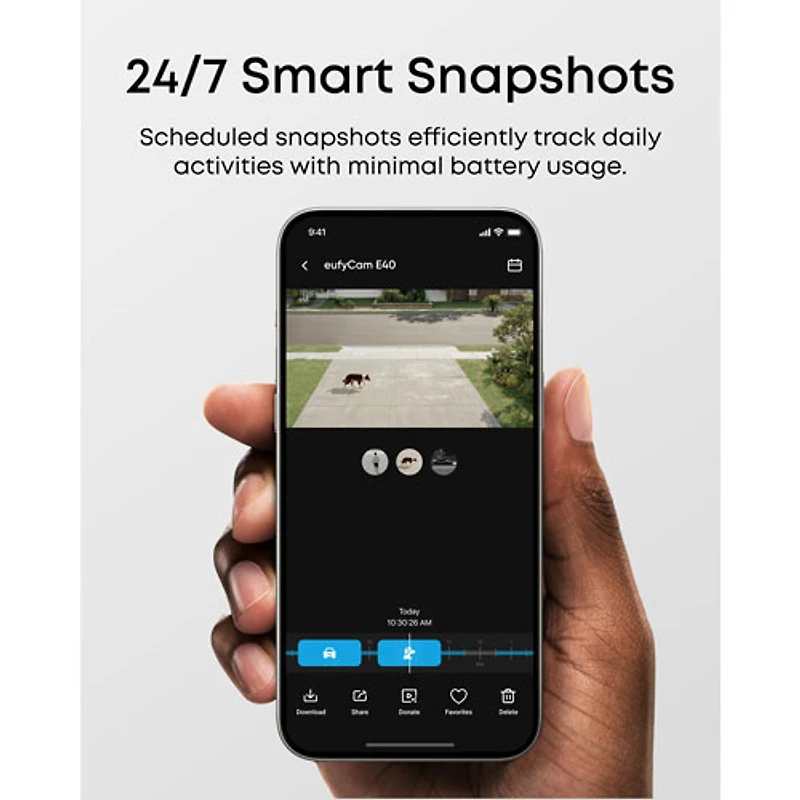Caméra de surveillance sans fil d'extérieur 2K eufyCam E40 d'eufy (ensemble de 2) avec station HomeBase
