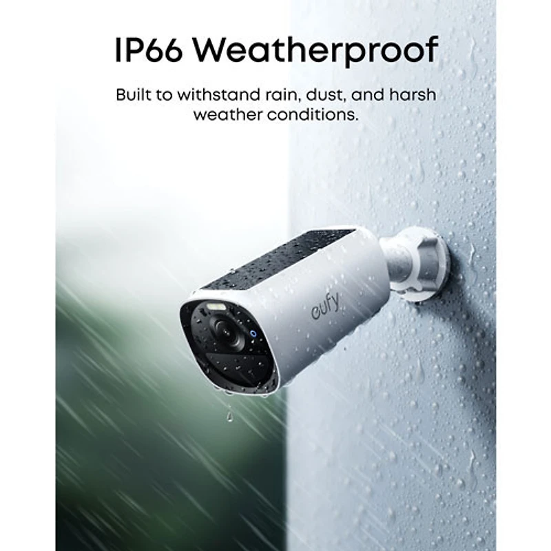 Caméra de surveillance sans fil d'extérieur 2K eufyCam E40 d'eufy (ensemble de 2) avec station HomeBase