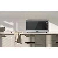 Panasonic 1.6 Cu. Ft. Microwave with Inverter & Genius Sensor (NNST77LSC) - Stainless Steel/Black