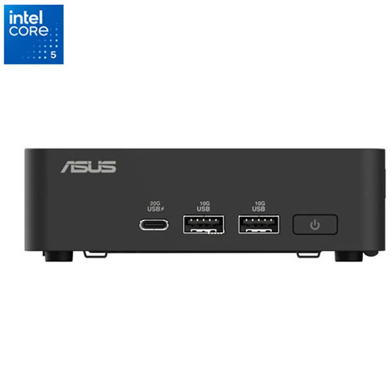 Mini-PC de bureau NUC 15 Pro d'ASUS (Core 5 210H d'Intel/SSD NVMe 512 Go/RAM 16 Go/Windows 11)