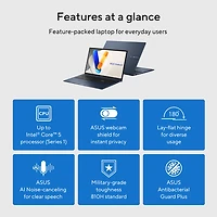 ASUS VivoBook 17.3" Laptop - Quiet Blue (Intel Core 5 120U/16GB RAM/1TB SSD/Windows 11)