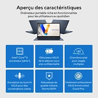 ASUS VivoBook 17.3" Laptop - Quiet Blue (Intel Core 5 120U/16GB RAM/1TB SSD/Windows 11)