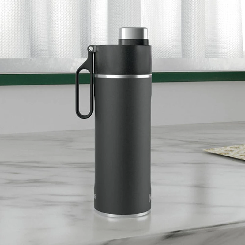 Bouteille de voyage pour boissons gazeuses 709 ml (24 oz) Ninja Thirsti - Noir