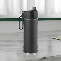 Bouteille de voyage pour boissons gazeuses 709 ml (24 oz) Ninja Thirsti - Noir