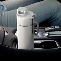 Ninja Thirsti 709ml (24 oz.) Carbonated Drink Travel Bottle - White