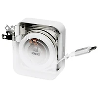 Chargeur mural USB-C PD de 45 W avec câble rétractable intégré de LBT (LBTPD20W)