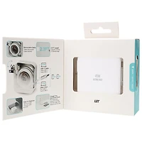 Chargeur mural USB-C PD de 45 W avec câble rétractable intégré de LBT (LBTPD20W)