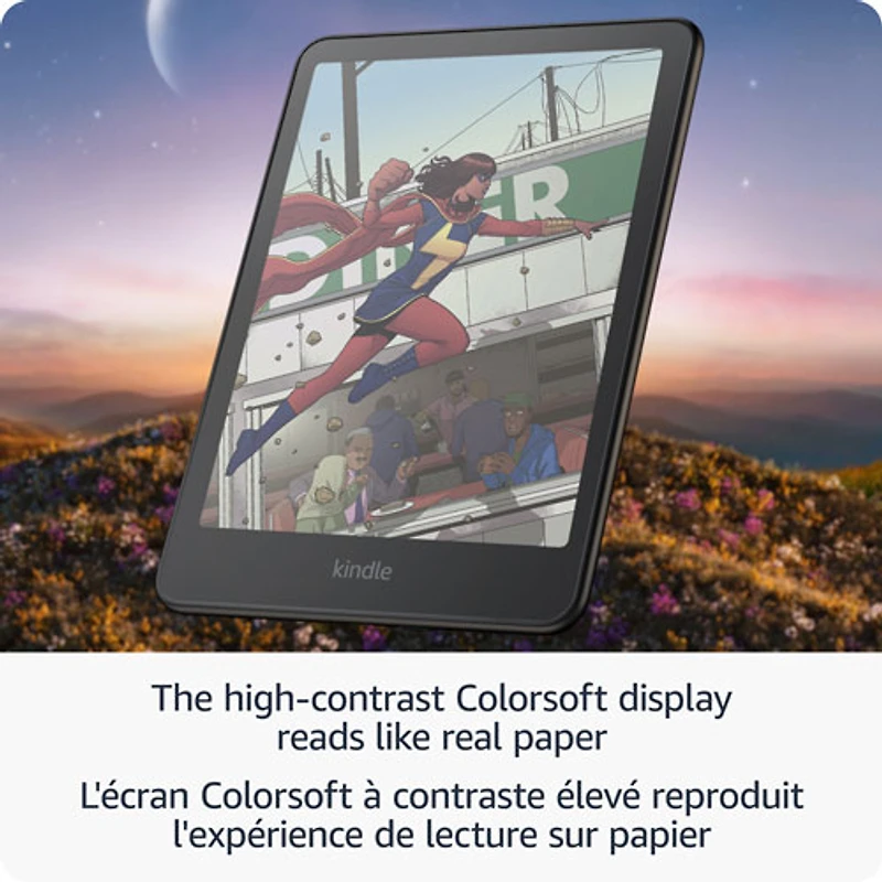 Amazon Kindle Colorsoft 16GB 7" Digital eReader with Touchscreen (B0CX8MQF7R) - Black