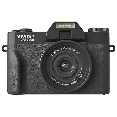 Appareil photo numérique Wi-Fi vidéo 4K de 20 Mpx VECXX101 de Vivitar - Noir