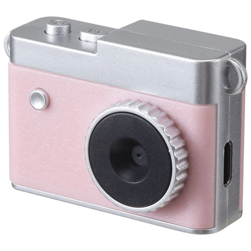Appareil photo numérique rétro à chaîne HD intégrale 14 Mpx de Vivitar - Rose