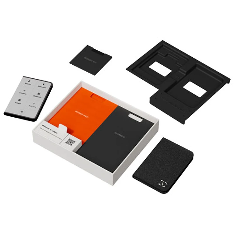 Ledger Stax 3.7" E-Ink Crypto Hardware Wallet USB-C/Bluetooth with Recovery Key - Graphite