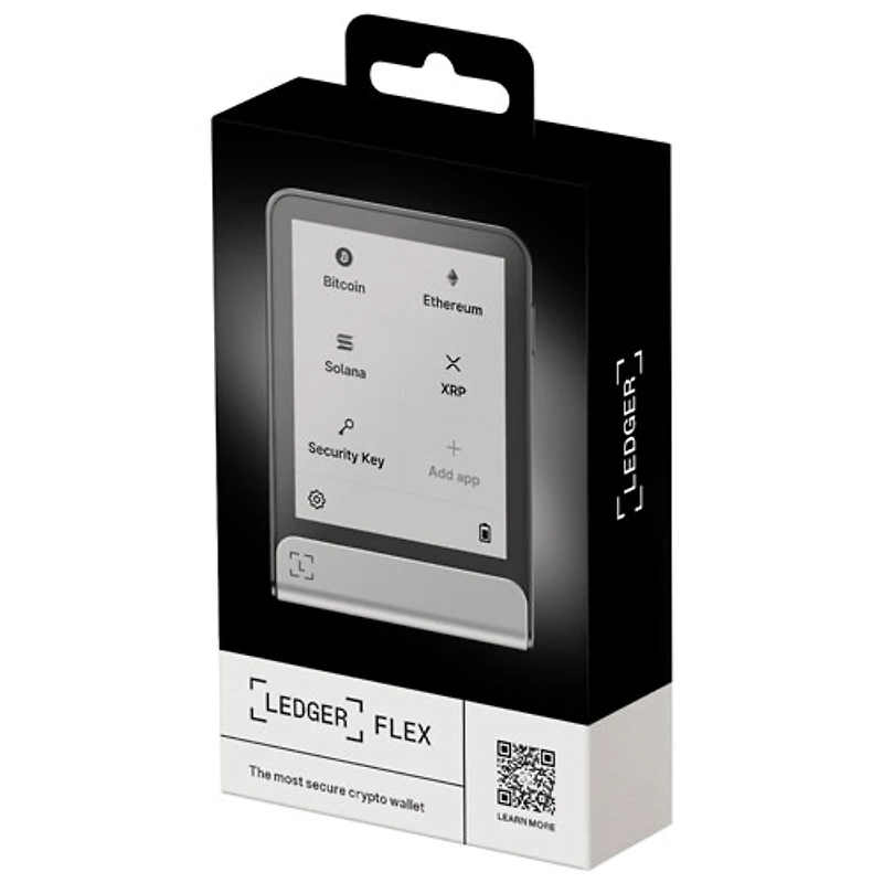 Ledger Flex 2.84" E-Ink Crypto Hardware Wallet USB-C/Bluetooth with Recovery Key - Graphite