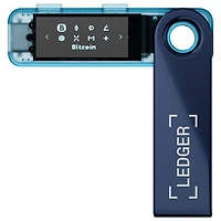 Portefeuille physique de cryptomonnaie USB-C Nano S Plus de Ledger - Bleu Neptune