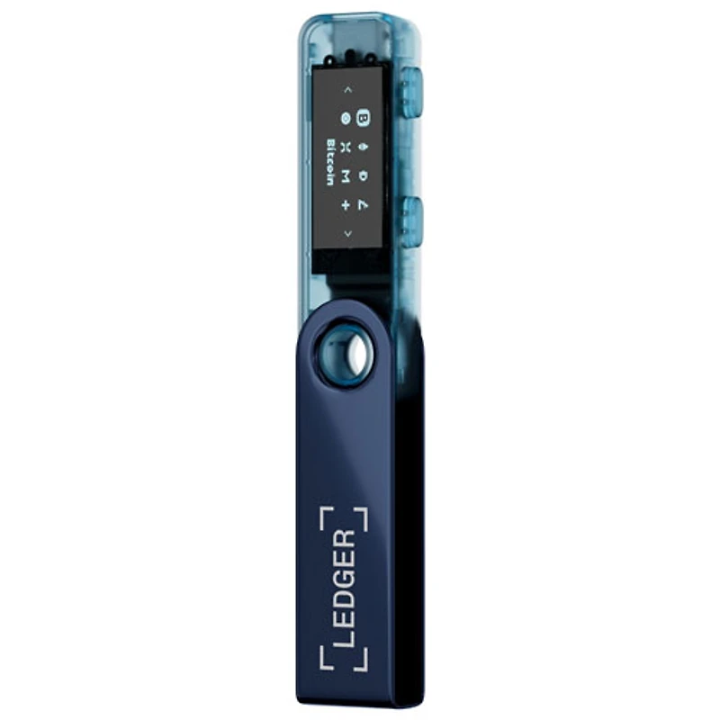 Portefeuille physique de cryptomonnaie USB-C Nano S Plus de Ledger - Bleu Neptune