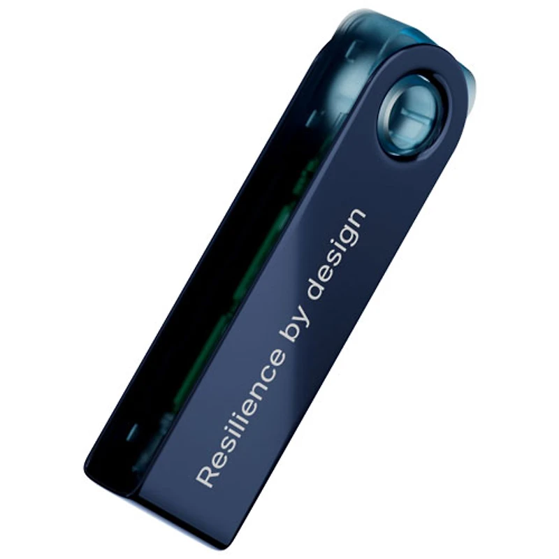 Portefeuille physique de cryptomonnaie USB-C Nano S Plus de Ledger - Bleu Neptune