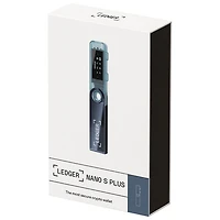 Portefeuille physique de cryptomonnaie USB-C Nano S Plus de Ledger - Bleu Neptune