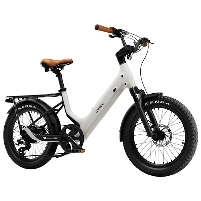 Vélo de promenade électrique à gros pneus à cadre bas Joy Carbon d'Urtopia (moteur 750 W/autonomie 112 km/vitesse maximale 32 km/h