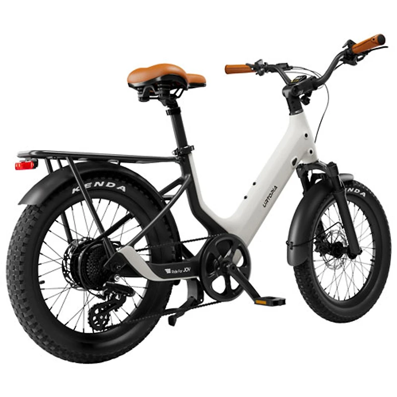 Vélo de promenade électrique à gros pneus à cadre bas Joy Carbon d'Urtopia (moteur 750 W/autonomie 112 km/vitesse maximale 32 km/h