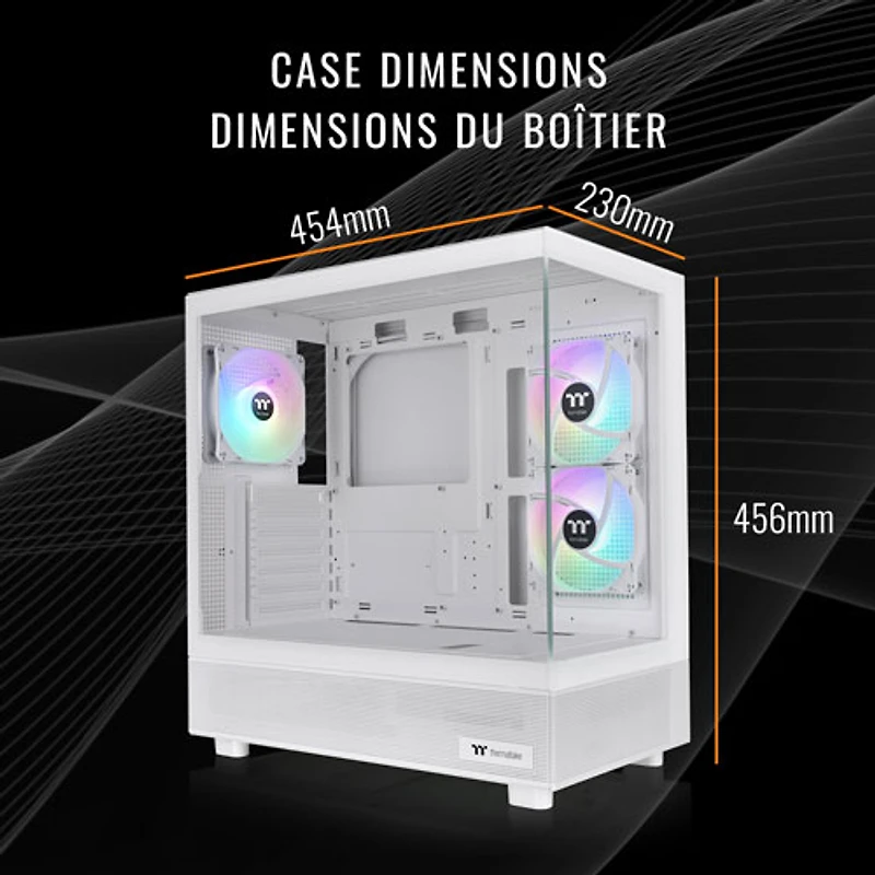 Thermaltake LCGS View Gaming PC (AMD Ryzen 7 7800X3D/32GB RAM/1TB SSD/RX 9060 XT) - Eng - Only at Best Buy