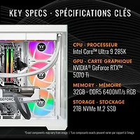 Ordinateur de jeu LCGS View de Thermaltake (Core Ultra 9 285K d'Intel/RAM 32 Go/SSD 2 To/GeForce RTX 5070 Ti) - Anglais - Exclusivité Best Buy