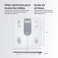 Pèse-personne intelligent Bluetooth Elis 1C de Renpho - Blanc