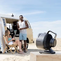 Ventilateur de table portatif à bruine FlexBreeze HydroGo de Shark - 9 po - Gris foncé