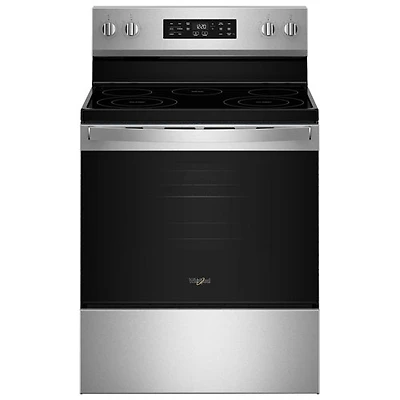 Whirlpool 30" 5.3 Cu. Ft. Fan Convection 5-Element Freestanding Electric Air Fry Range (YWFES4530SZ) - SS