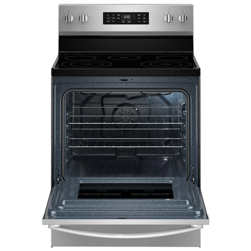 Whirlpool 30" 5.3 Cu. Ft. Fan Convection 5-Element Freestanding Electric Air Fry Range (YWFES4530SZ) - SS