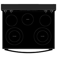 Whirlpool 30" 5.3 Cu. Ft. Fan Convection 5-Element Freestanding Electric Air Fry Range (YWFES4530SB) - Black