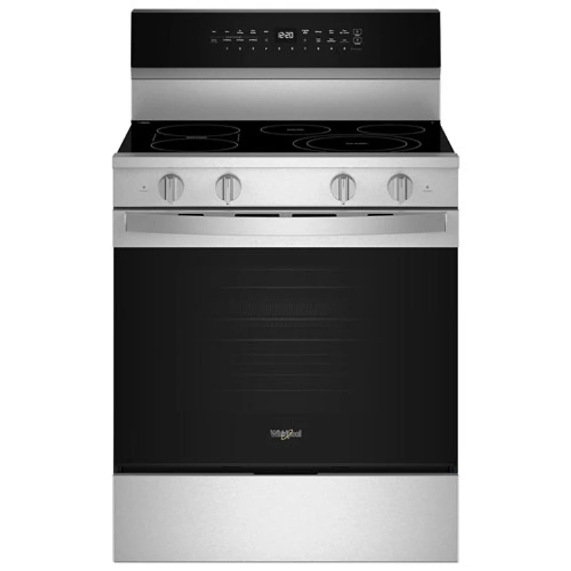 Whirlpool 30" 5.3 Cu. Ft. True Convection 5-Element Freestanding Electric Air Fry Range (YWFES7030SZ) - SS