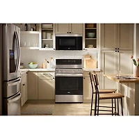 Whirlpool 30" 5.3 Cu. Ft. True Convection 5-Element Freestanding Electric Air Fry Range (YWFES7030SZ) - SS